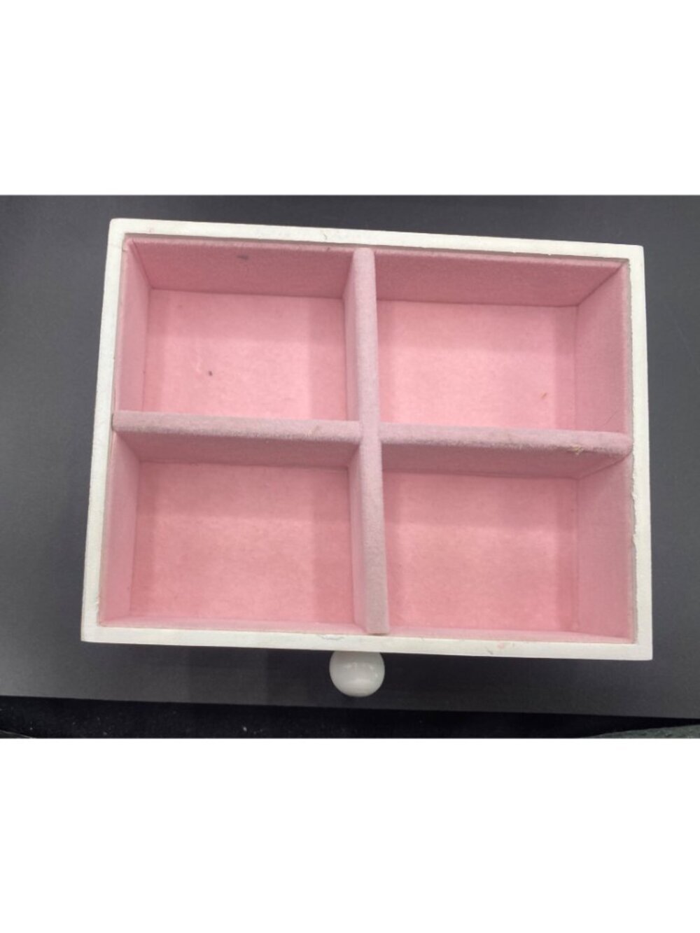 Kitten Wooden Musical Jewelry Box Cat Design Ballerina Drawer Pink Interior - Picture 10 of 16